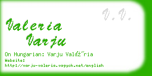 valeria varju business card